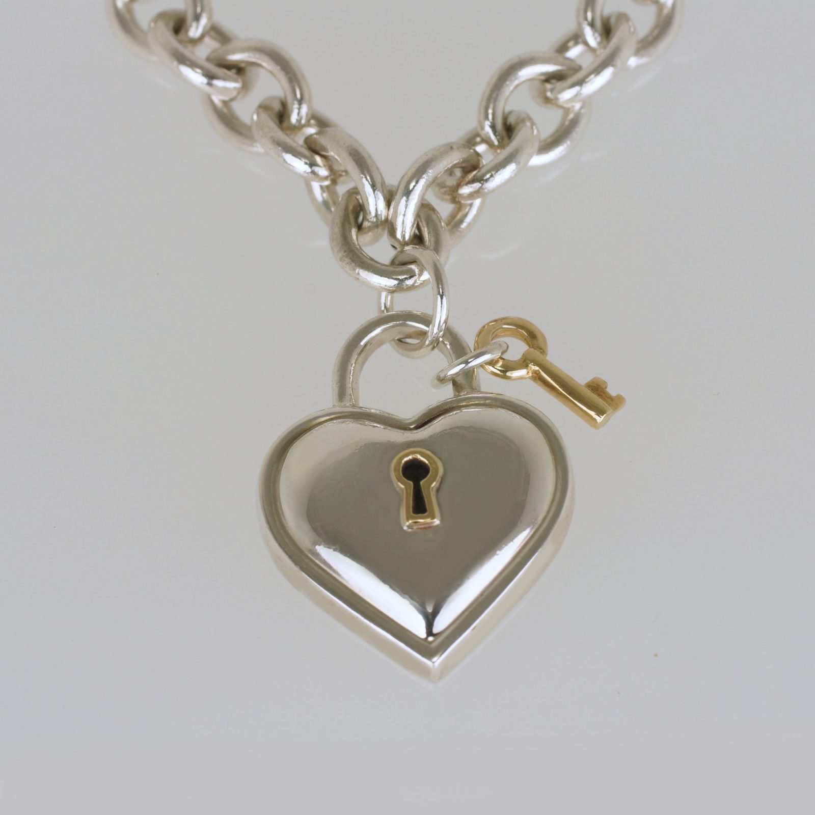 Tiffany Necklace Love Lock and Gold Key - The Chelsea Bijouterie - Paula