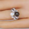 Gorgeous Tahitian pearl cocktail ring