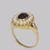 Beautiful Victorian garnet & pearl ring