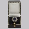 Art Deco Sapphire & Diamond Ring in box