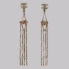 Chanel Crystal CC Tassel Dangle Earrings Rare Bead Chain Chanel Drop Earrings