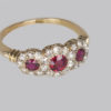 Spectacular 18 carat gold ruby & diamond ring