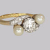 Antique Pearl & Diamond ring