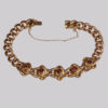 9 carat gold garnet bracelet