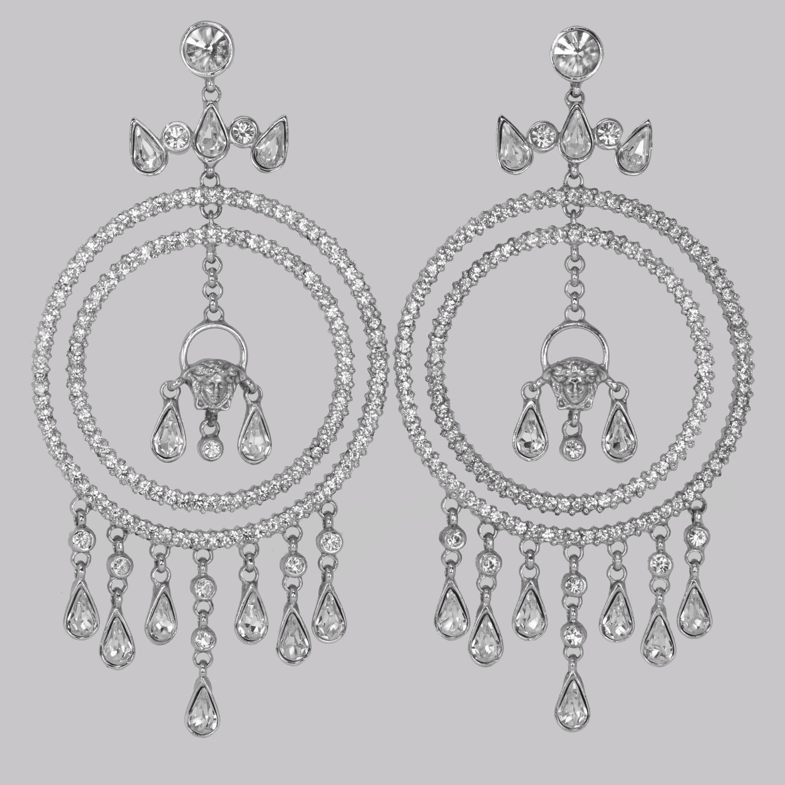 Sensational Gianni Versace rhinestone earrings