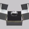 Diamond & Sapphire Art Deco Large Retro Ring in box