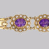 antique amethyst pearl bracelet