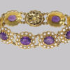 Victorian amethyst pearl bracelet