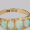 Opal and Diamond Ring Hallmarked