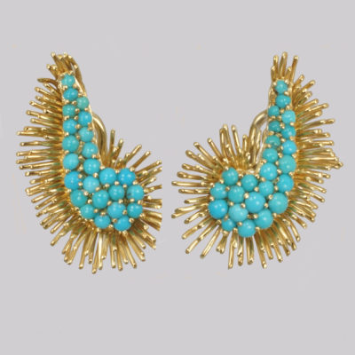 Kutchinsky Vintage Turquoise Earrings