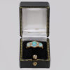 Victorian opal diamond ring in box