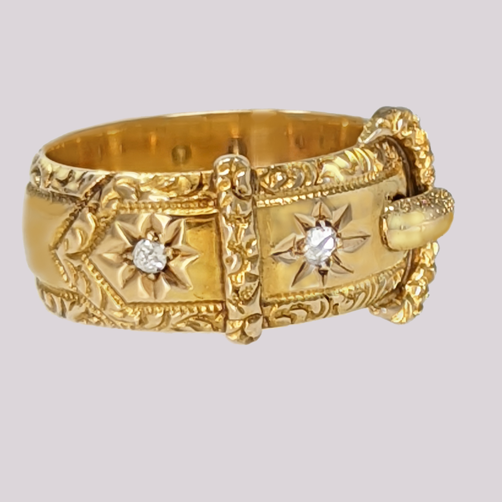 Edwardian 9ct Rose Gold Wide Buckle Ring Chester 1916 - Avenue J Jewellery,  Antique & Modern Jewellery, Mooloolaba, Noosa, Sunshine Coast, Brisbane,  Toowoomba