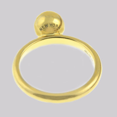 Tiffany 18k Gold City HardWear Ball Ring