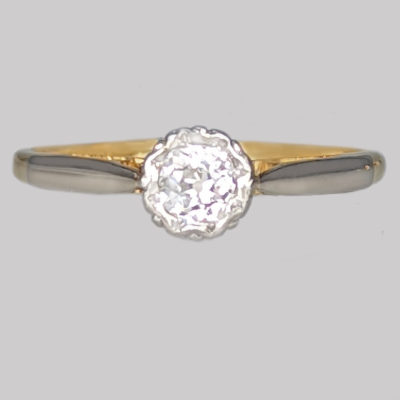 Vintage Solitaire Engagement Ring