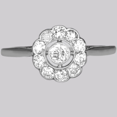 Vintage Diamond Daisy Ring