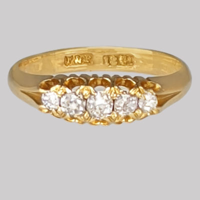Victorian Old Mine Cut Diamond Ring
