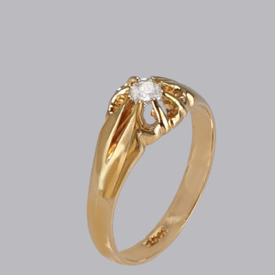 Single Stone Vintage Engagement Ring