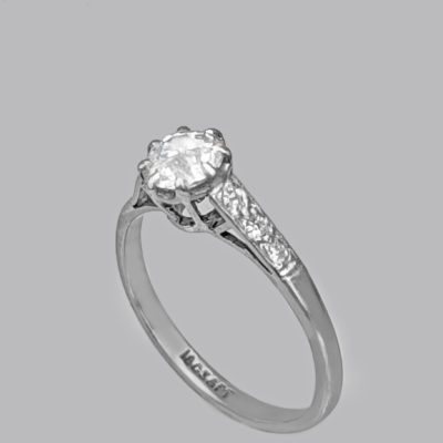 Edwardian Solitaire Engagement Ring