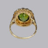 Vintage Peridot & Pearl Cluster Ring