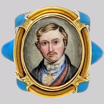 Victorian Prince Albert Portrait Ring