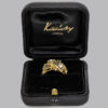 Kutchinsky diamond sapphire ring in box