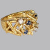 Kutchinsky diamond sapphire ring