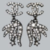 Chanel Crystal CC Dangle Earrings