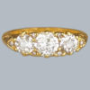 Victorian Diamond Trilogy Ring