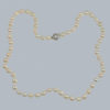 Antique Pearl Necklace with Diamond Clasp