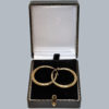 18ct Gold Vintage French Hoop Earrings in Box