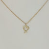 Tiffany and Co 18ct Gold 16mm Open Heart Pendant
