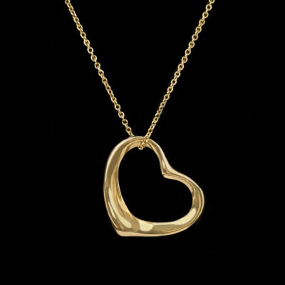 Elsa Peretti 18ct Gold Large Heart Necklace
