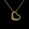 Tiffany Co 18ct Gold 16mm Open Heart Pendant