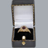 Art Deco Sapphire Diamond Ring in box
