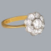 Vintage Diamond Cluster Ring 22ct Gold