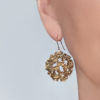 Deakin and Francis Textured Gold Drop Earrings