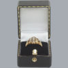 Victorian Pearl and Diamond Cluster Ring in Box