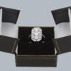 Art Deco Diamond Plaque Ring in Box