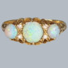 Victorian Opal and Diamond Ring