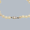 Vintage Pearl Necklace Diamond Clasp