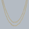 Vintage 2 Row Pearl Necklace Diamond Clasp