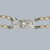 Vintage 2 Row Pearl Necklace Diamond Clasp