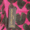 Louis Vuitton Leopard Print Scarf with Label