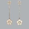Chanel CC Camellia Drop Earrings