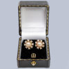 Christian Dior Crystal and faux Pearl Earrings in Box