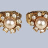Christian Dior Crystal and faux Pearl Earrings