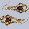 Victorian Garnet Drop Earrings