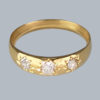 Victorian 18ct Gold Trilogy Gypsy Ring