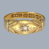Victorian Gold Gypsy Ring Hallmarked .625 15ct