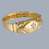 Victorian Gold Gypsy Ring Hallmarked birmingham b
